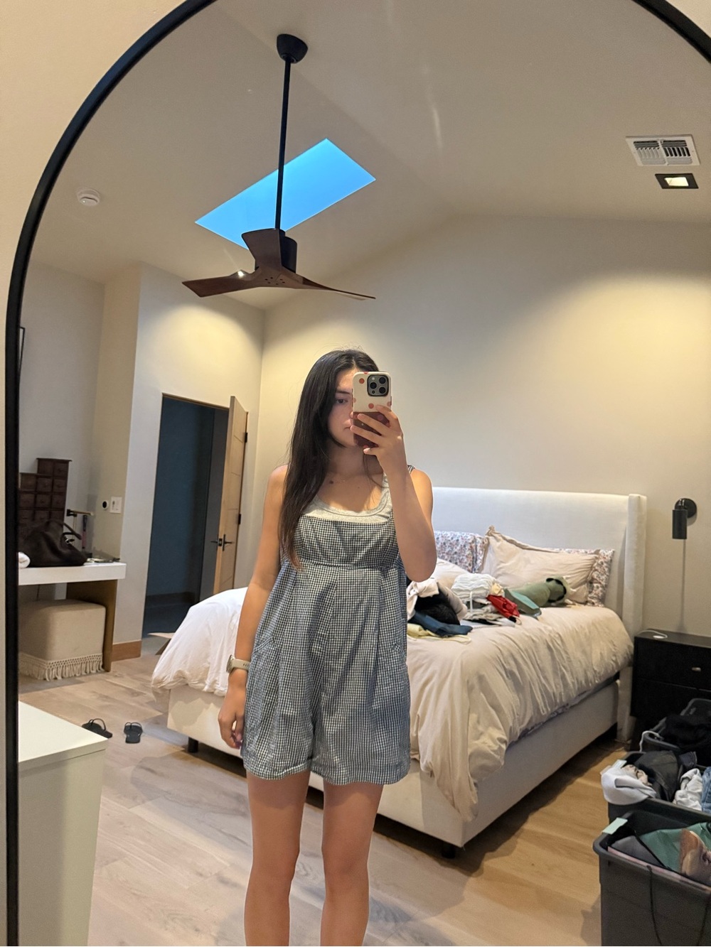 white, black, and grey romper free people size small